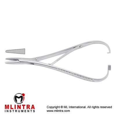 Mathieu Needle Holder Stainless Steel, 14 cm - 5 1/2"